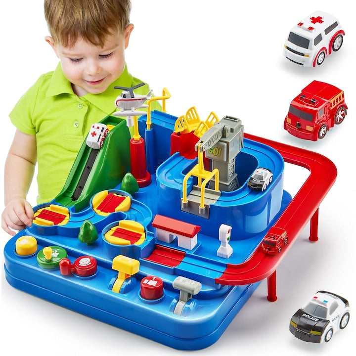 Set Jucarie Interactiva Circuit de Curse KidProtect Rescue City Set Jucarie Interactiva Circuit de Curse KidProtect Rescue City